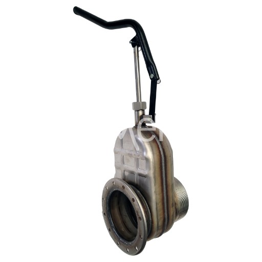 Válvula de compuerta con pistón en 4” ss